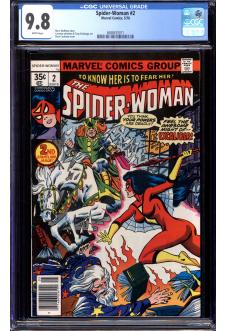 SPIDER-WOMAN #2 CGC 9.8 WHITE PAGES front cover