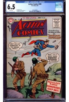 ACTION COMICS #205 CGC 6.5 WHITE PAGES front cover