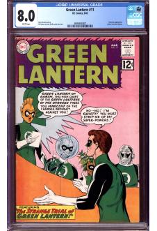 GREEN LANTERN #11 CGC 8.0 WHITE PAGES front cover