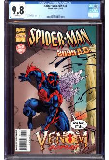 SPIDER-MAN 2099 #38 CGC 9.8 WHITE PAGES front cover