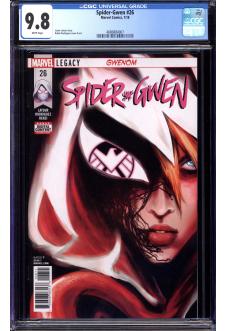 SPIDER-GWEN #26 CGC 9.8 WHITE PAGES front cover