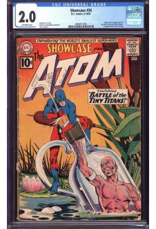 SHOWCASE #34 CGC 2.0 OW PAGES front cover