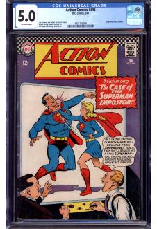 ACTION COMICS #346 CGC 5.0 OW PAGES front cover