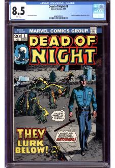 DEAD OF NIGHT #3 CGC 8.5 WHITE PAGES front cover