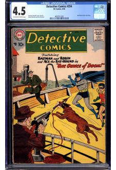 DETECTIVE COMICS #254 CGC 4.5 OW/WH PAGES front cover