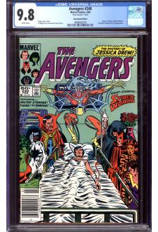 AVENGERS #240 CGC 9.8 WHITE PAGES MARK JEWELERS front cover