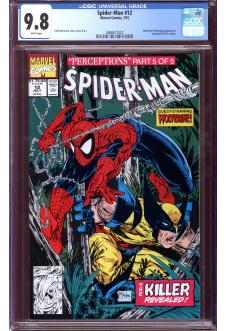 SPIDER-MAN #12 CGC 9.8 WHITE PAGES front cover