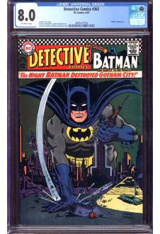 DETECTIVE COMICS #362 CGC 8.0 OW PAGES front cover