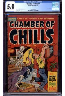 CHAMBER OF CHILLS #7 CGC 5.0 CR/OW PAGES front cover