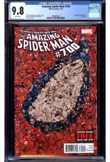 AMAZING SPIDER-MAN #700 CGC 9.8 WHITE PAGES front cover