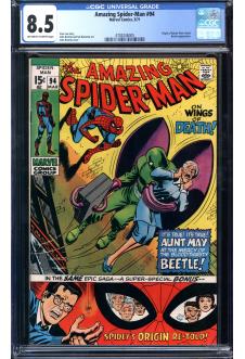 AMAZING SPIDER-MAN #94 CGC 8.5 OW/WH PAGES front cover