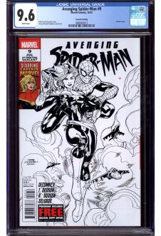 AVENGING SPIDER-MAN #9 CGC 9.6 WHITE PAGES 2ND PRINT front cover