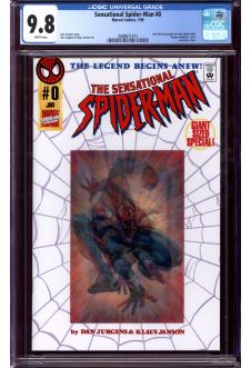 SENSATIONAL SPIDER-MAN #0 CGC 9.8 WHITE PAGES front cover