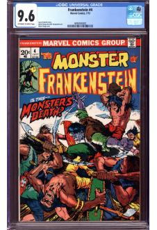 FRANKENSTEIN #4 CGC 9.6 OW/WH PAGES front cover
