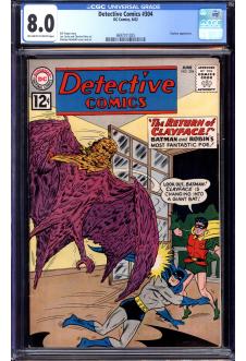 DETECTIVE COMICS #304 CGC 8.0 OW/WH PAGES front cover