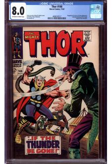 THOR #146 CGC 8.0 OW/WH PAGES front cover