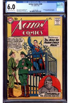 ACTION COMICS #248 CGC 6.0 CR/OW PAGES front cover