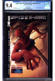SPIDER-MAN: THE OFFICIAL MOVIE ADAPTATION #1 CGC 9.4 WHITE PAGES front cover