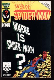 WEB OF SPIDER-MAN #18 6.5 front cover