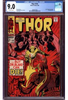 THOR #153 CGC 9.0 OW PAGES front cover
