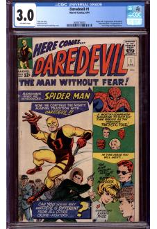 DAREDEVIL #1 CGC 3.0 OW PAGES front cover