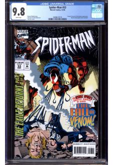 SPIDER-MAN #53 CGC 9.8 WHITE PAGES front cover