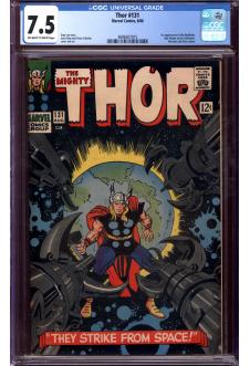 THOR #131 CGC 7.5 OW/WH PAGES front cover