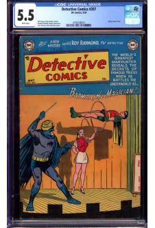 DETECTIVE COMICS #207 CGC 5.5 WHITE PAGES front cover