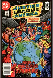 JUSTICE LEAGUE OF AMERICA #210 8.5 MARK JEWELERS front cover