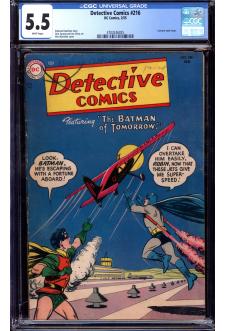 DETECTIVE COMICS #216 CGC 5.5 WHITE PAGES front cover