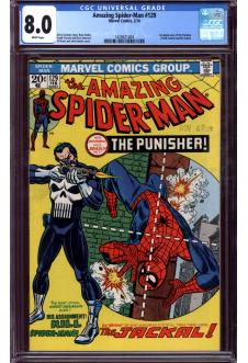 AMAZING SPIDER-MAN #129 CGC 8.0 WHITE PAGES front cover