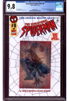 SENSATIONAL SPIDER-MAN #0 CGC 9.8 WHITE PAGES front cover