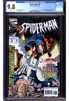 SPIDER-MAN #53 CGC 9.8 WHITE PAGES front cover