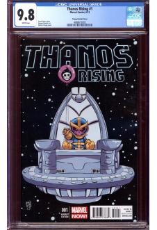 THANOS RISING #1 CGC 9.8 WHITE PAGES front cover