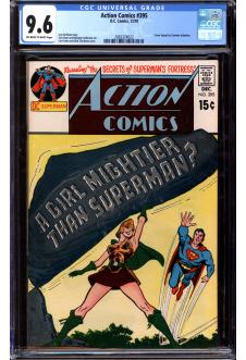 ACTION COMICS #395 CGC 9.6 OW/WH PAGES front cover