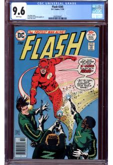 FLASH #245 CGC 9.6 WHITE PAGES front cover