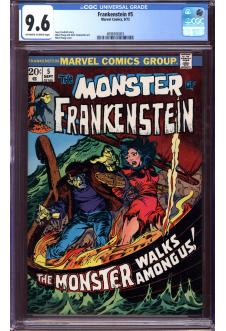FRANKENSTEIN #5 CGC 9.6 OW/WH PAGES front cover