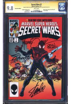 SECRET WARS #1 CGC 9.8 WHITE PAGES HEROESCON EDITION front cover