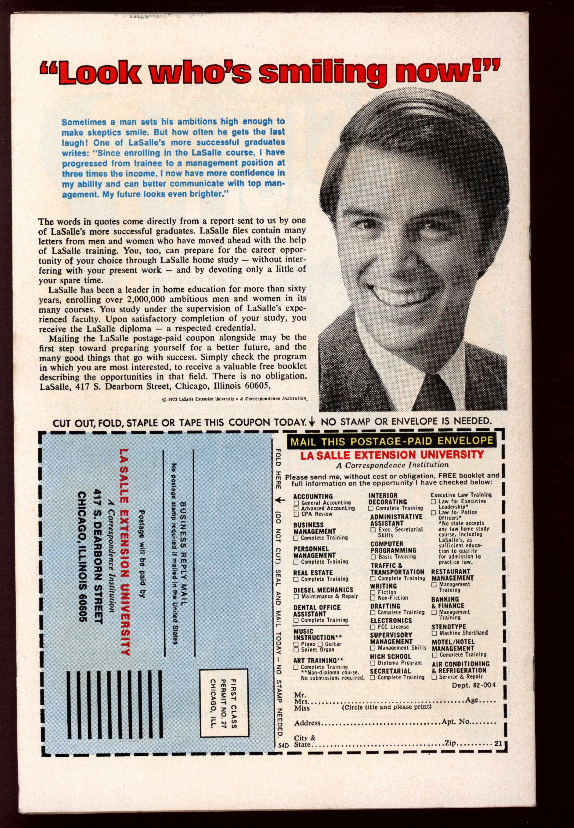 2001: A SPACE ODYSSEY Back Cover