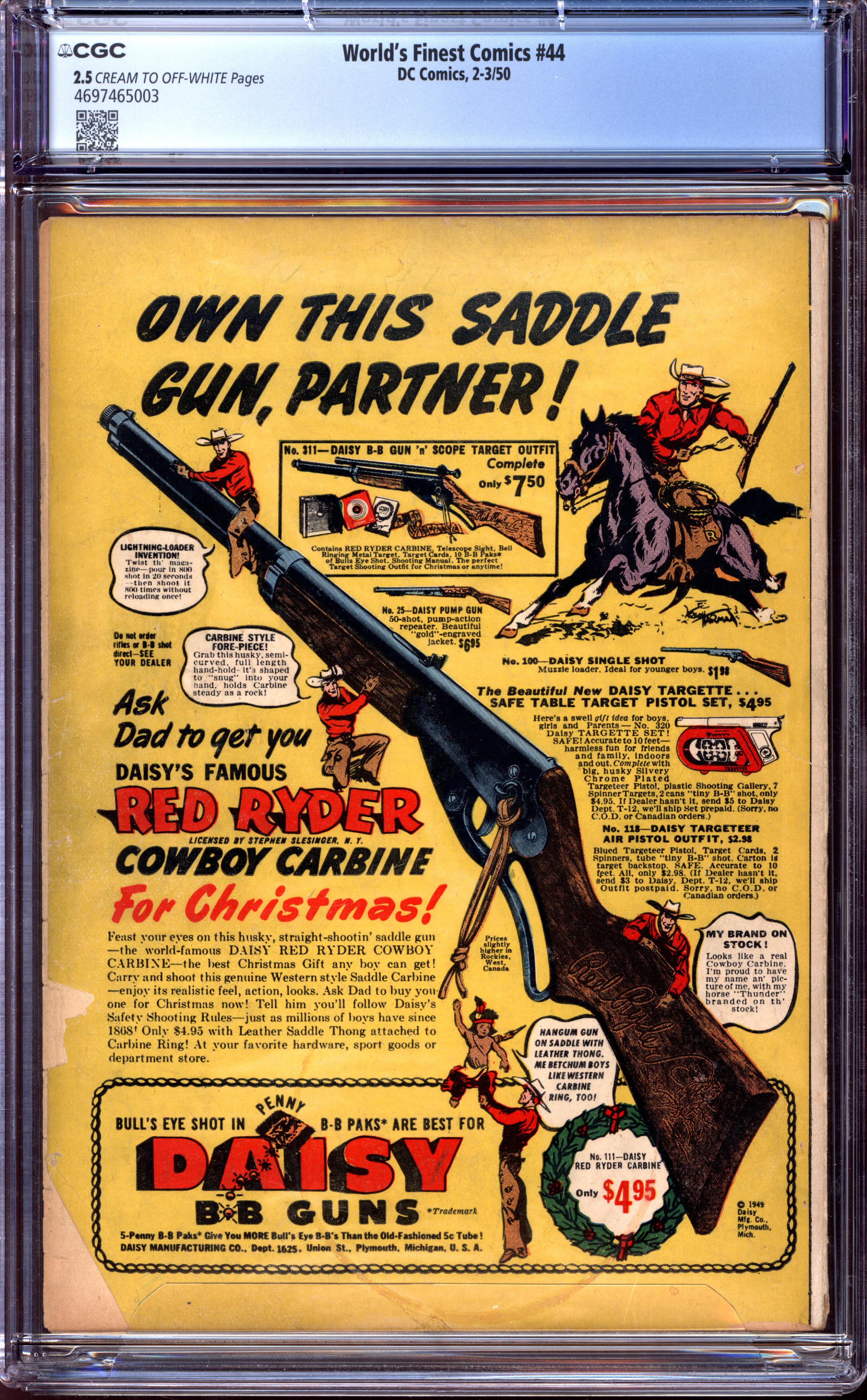 WORLD'S FINEST Back Cover