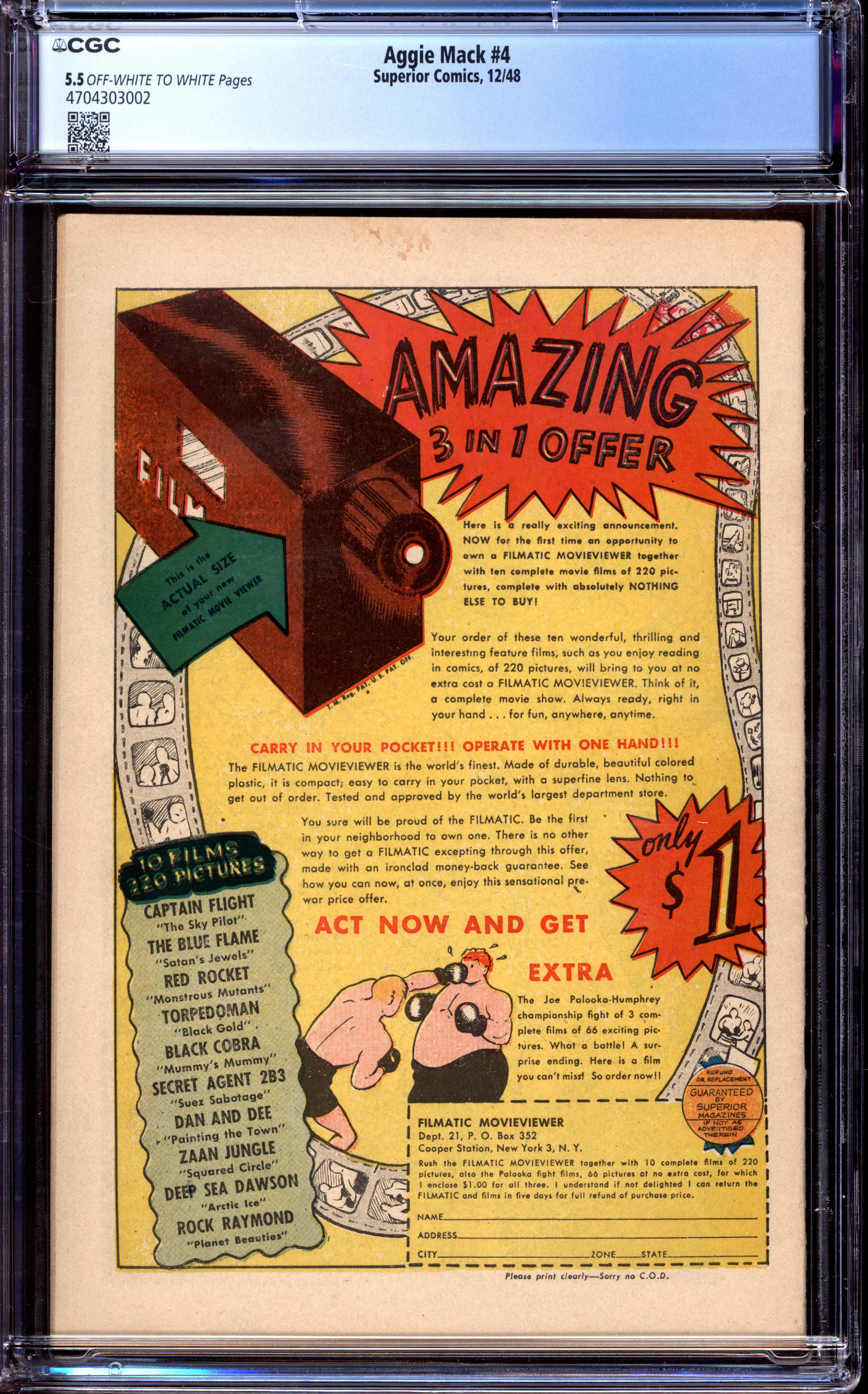 AGGIE MACK Back Cover