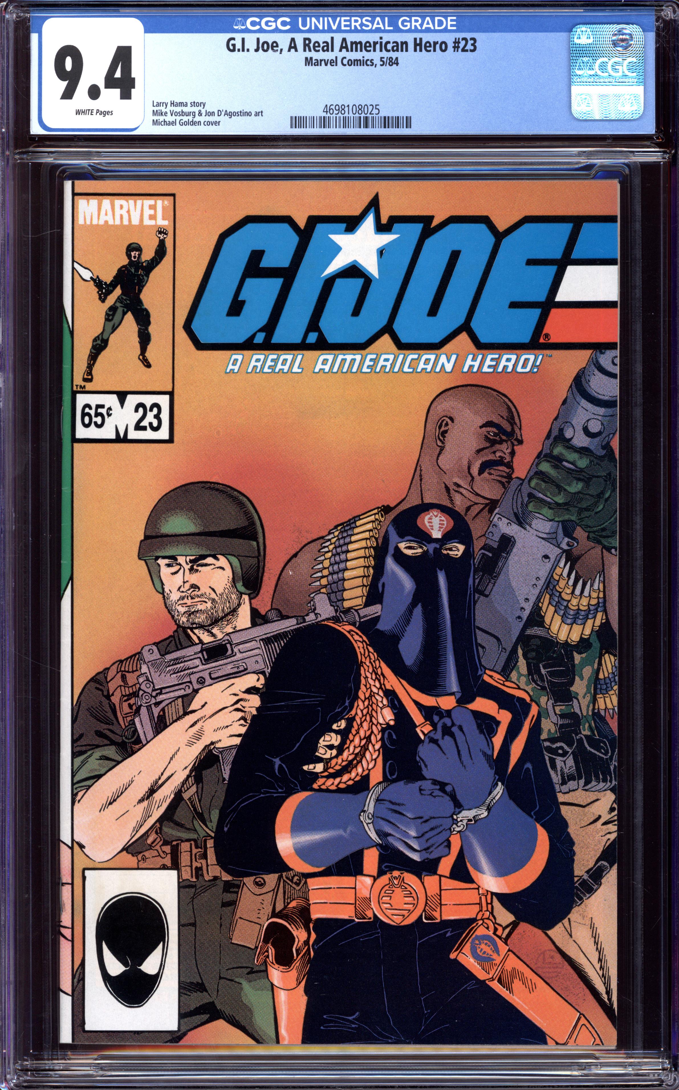G.I. JOE, A REAL AMERICAN HERO Front Cover