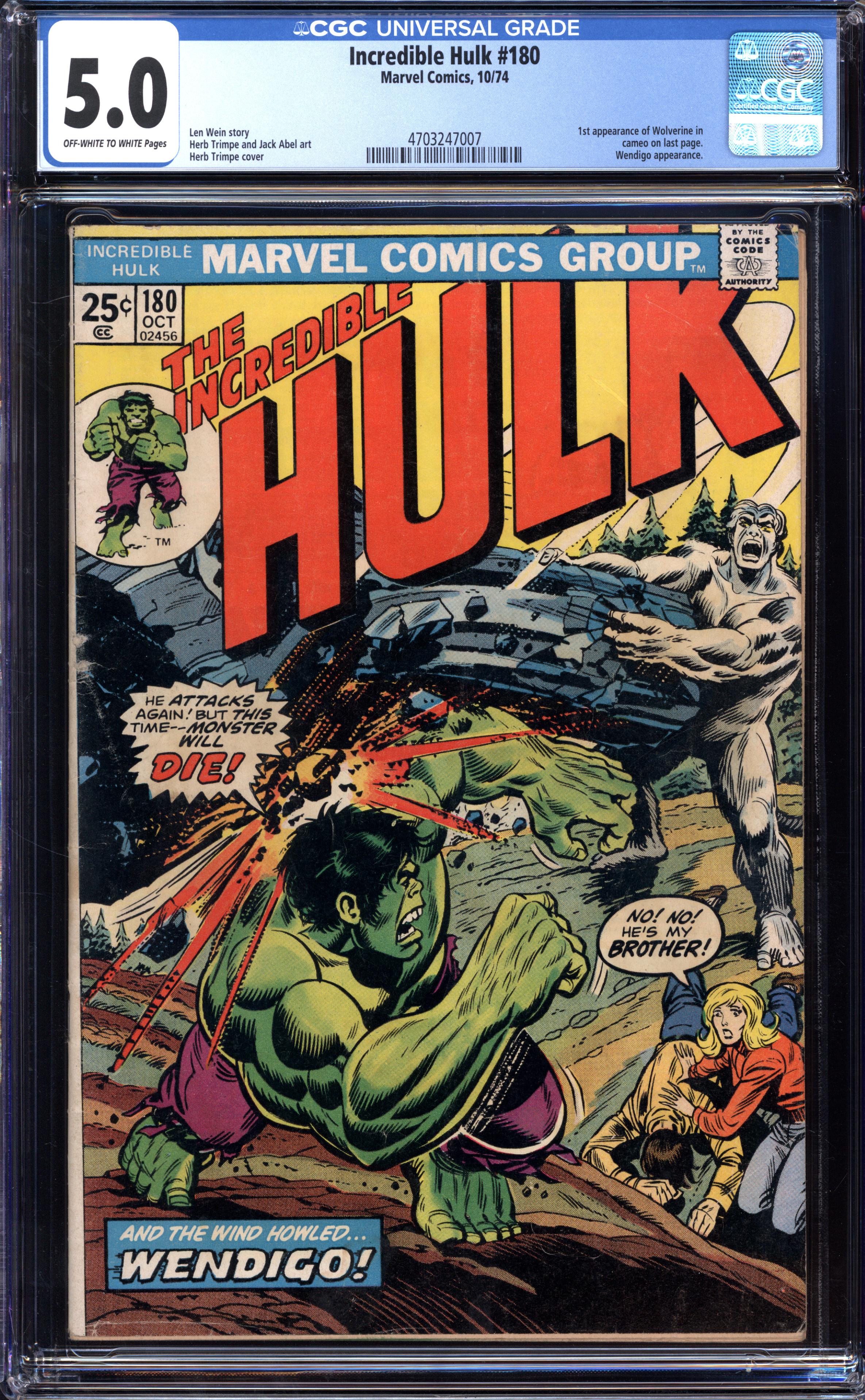 INCREDIBLE HULK Front Cover