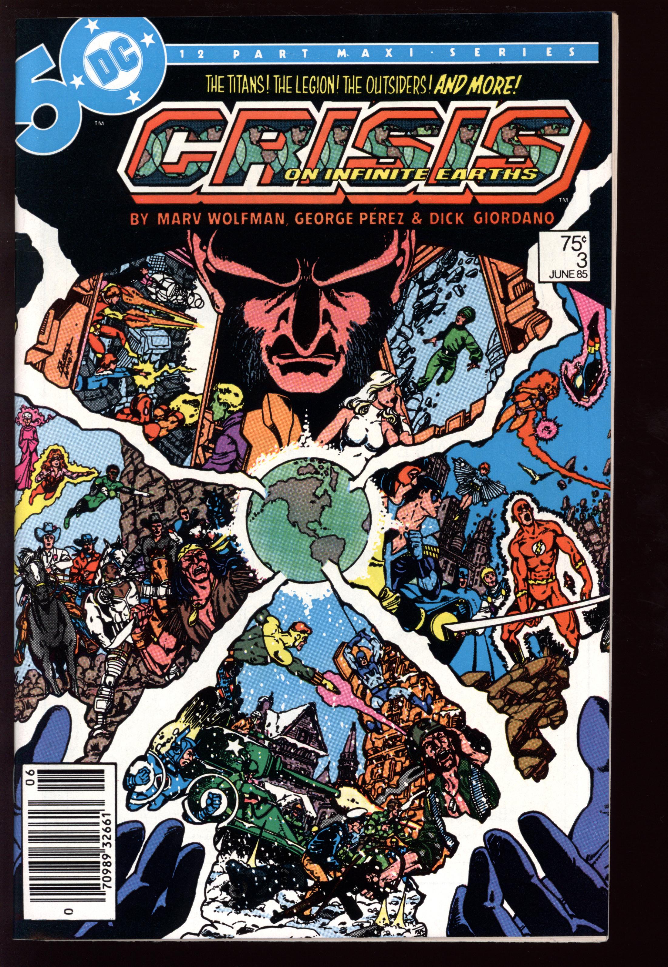 CRISIS ON INFINITE EARTHS Front Cover