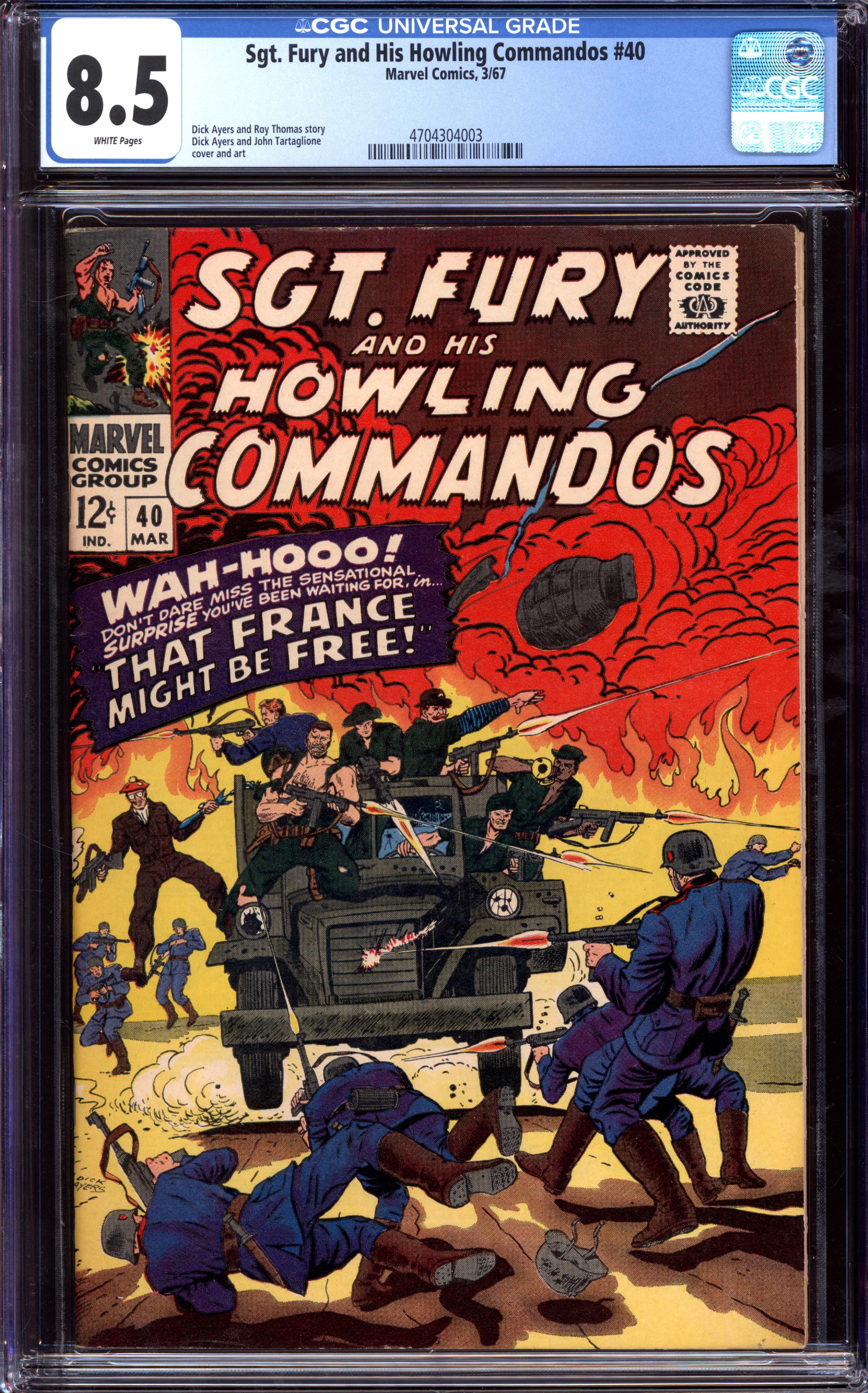 SGT. FURY AND HIS HOWLING COMMANDOS Front Cover