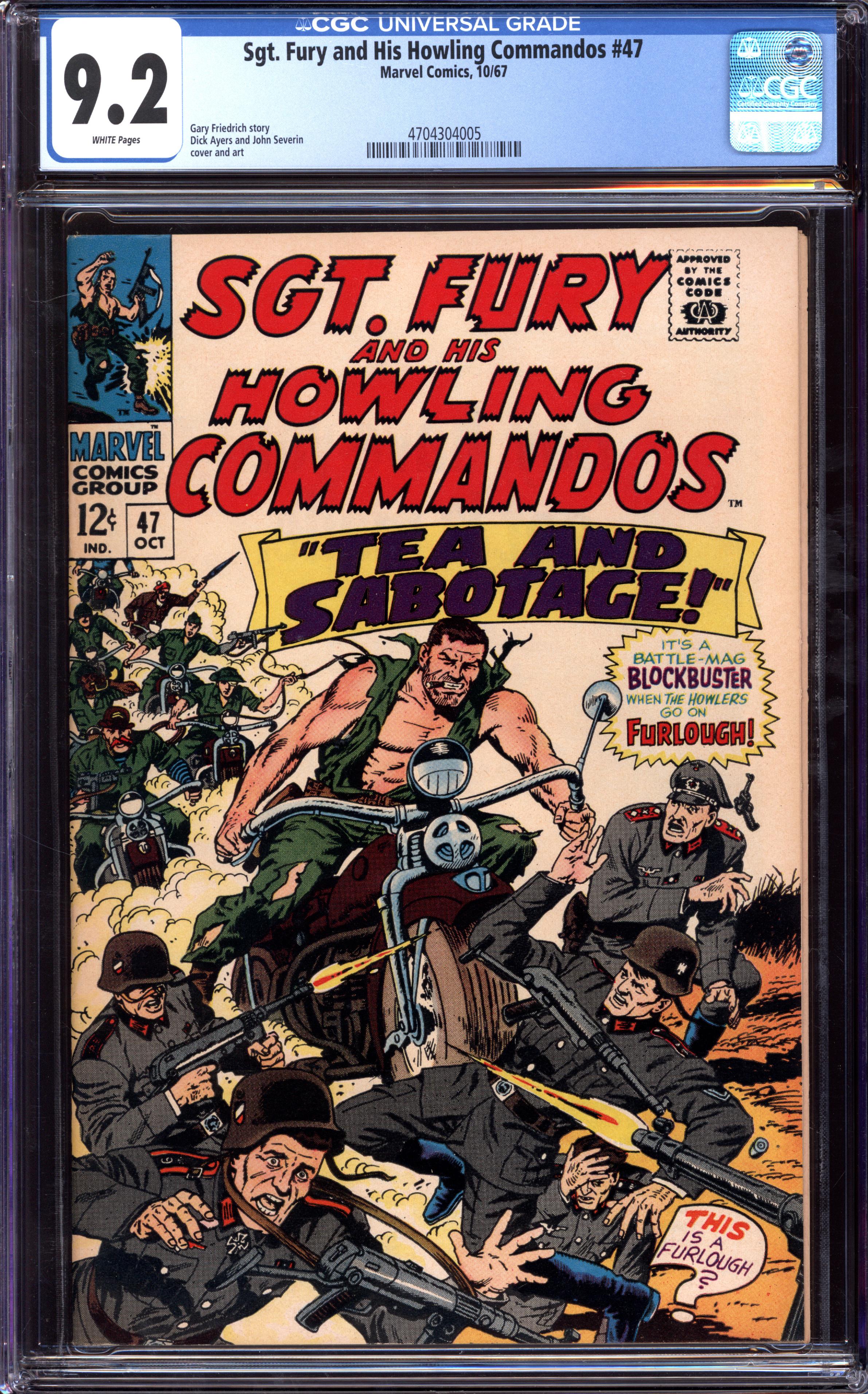 SGT. FURY AND HIS HOWLING COMMANDOS Front Cover
