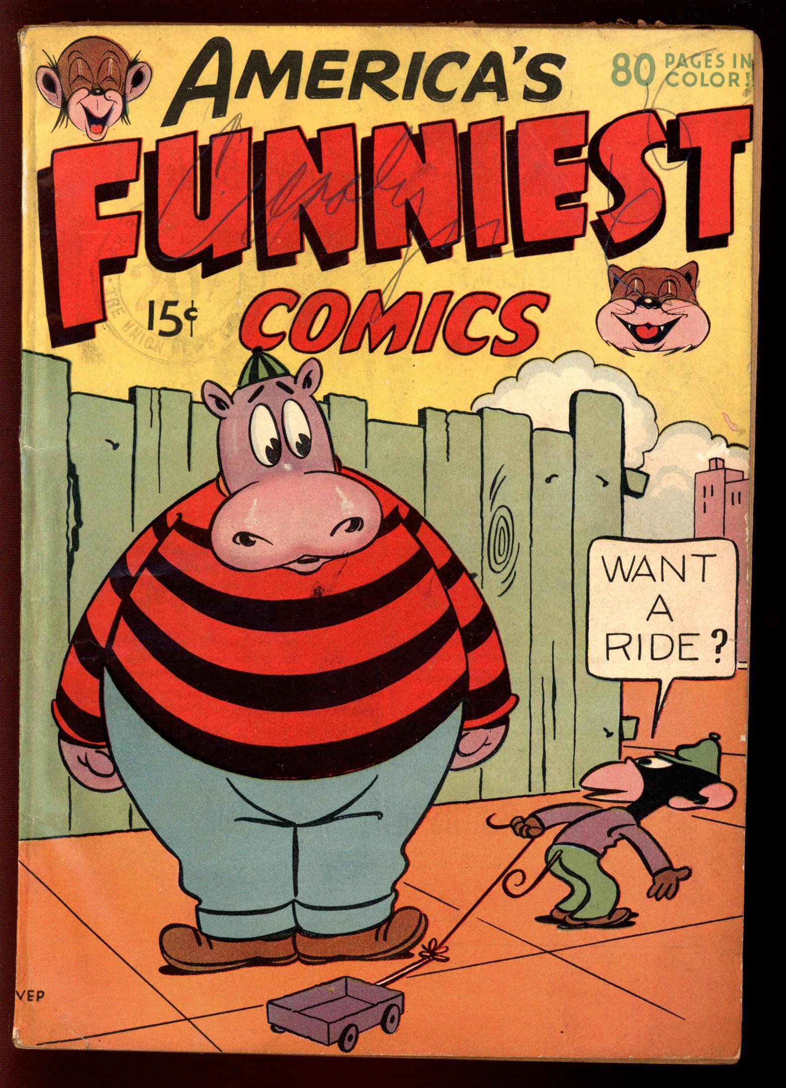 AMERICA'S FUNNIEST COMICS Front Cover