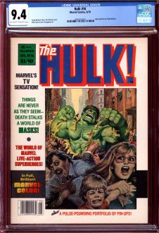 THE HULK #16 CGC 9.4 OW/WH PAGES front cover