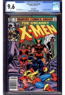 X-MEN #155 CGC 9.6 WHITE PAGES front cover