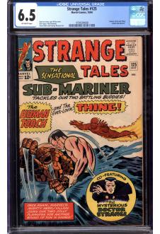 STRANGE TALES #125 CGC 6.5 OW PAGES front cover
